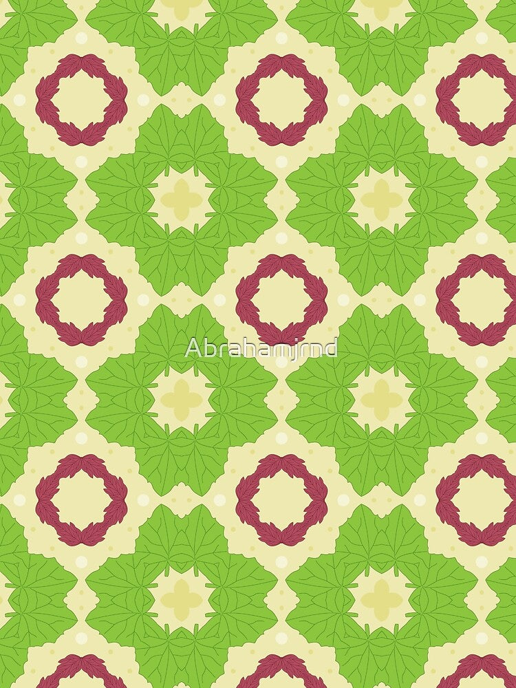 leaves pattern leaf seamless colorful repeat by Abrahamjrnd
