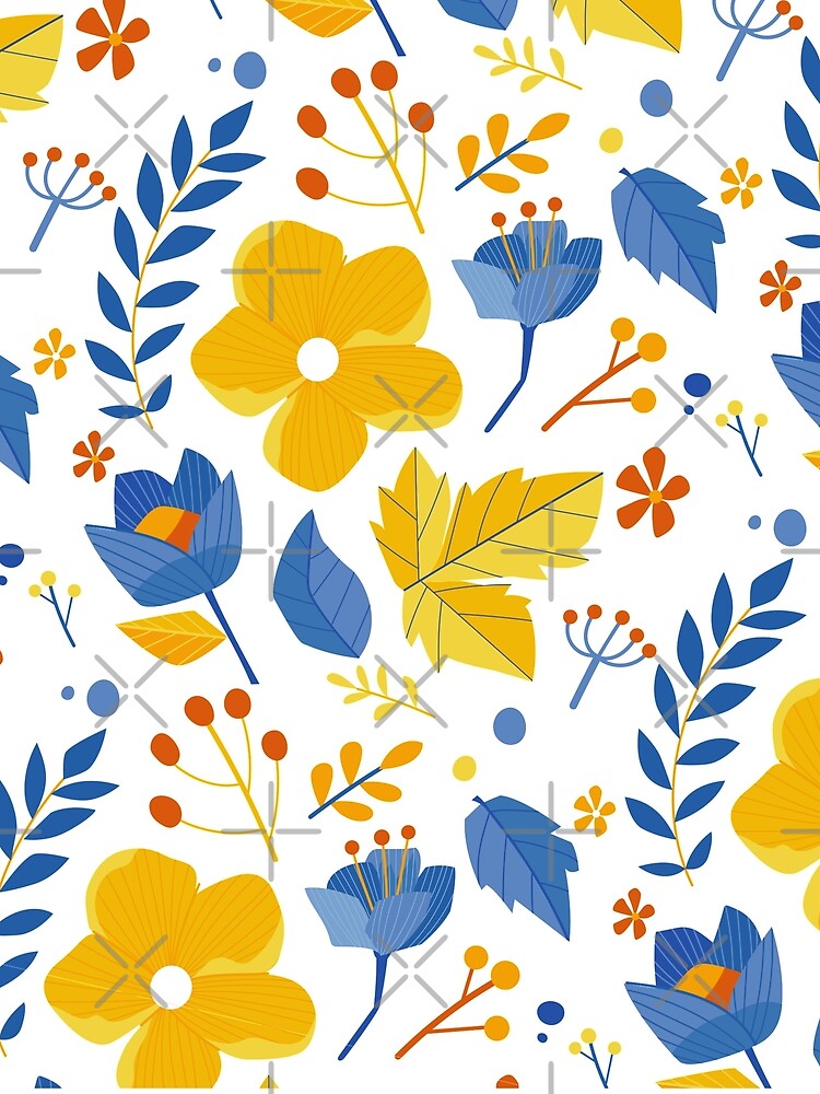Autumnal flower pattern by CreativeNewDesigns