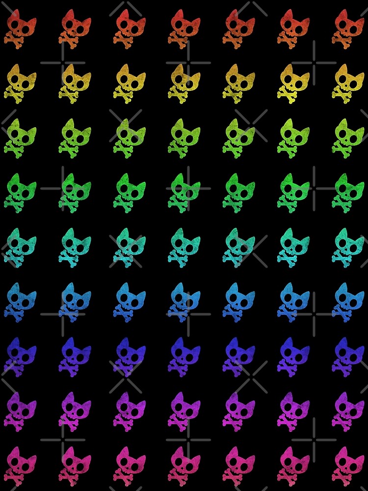 Skelekitty And Crossbones Pattern by JMDesignHouse