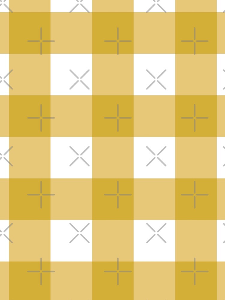 Mustard Buffalo Check Seamless Pattern – Farmhouse Autumn Plaid. by SaraSumi