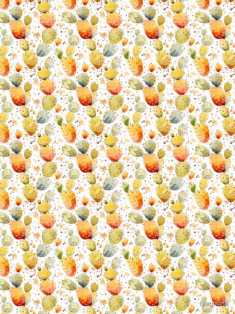Autumn Fall Cactus Pattern by Magnuna