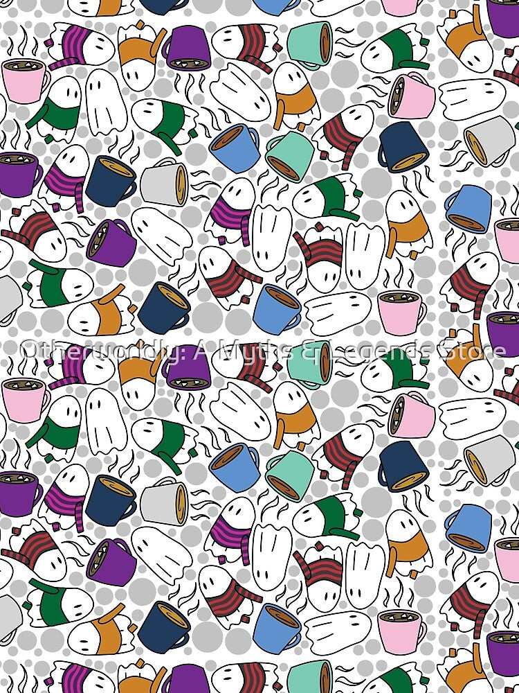 Toasty Ghosty Spirits in Sweaters with Hot Chocolate by Otherworldly: A Myths & Legends Store