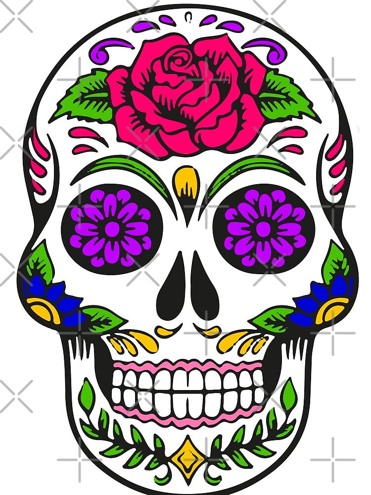 Dia de los muertos skull by hellolen