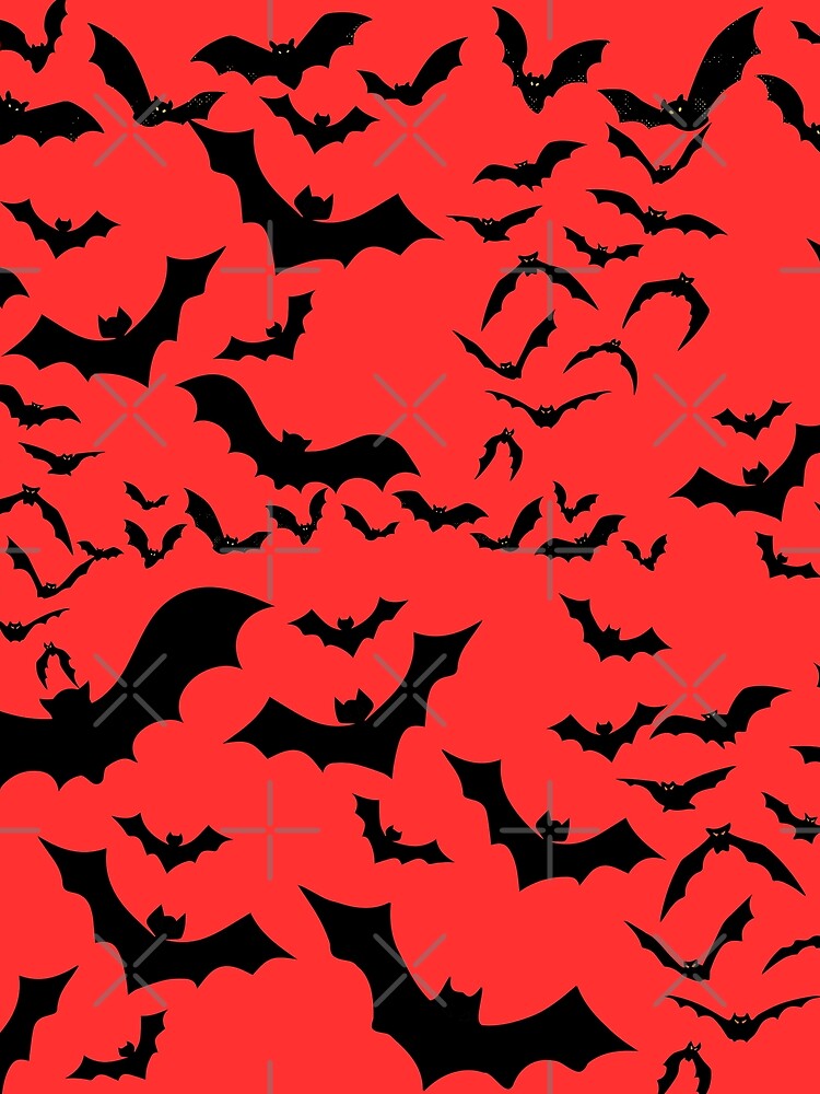 Bats on Red by iMEGinary-World