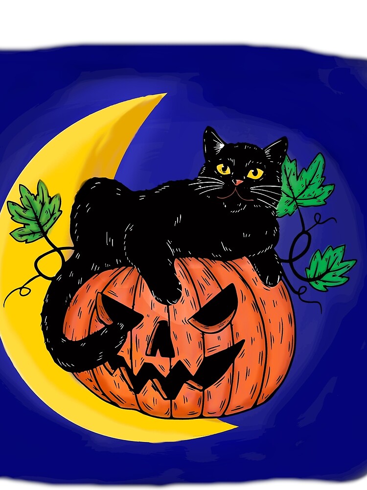 Halloween Black Cat by Catspeople