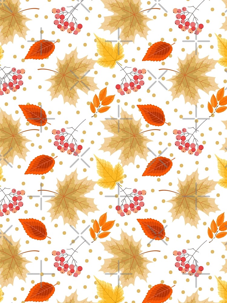 Fall Leaves Pattern by AnveeBubbles