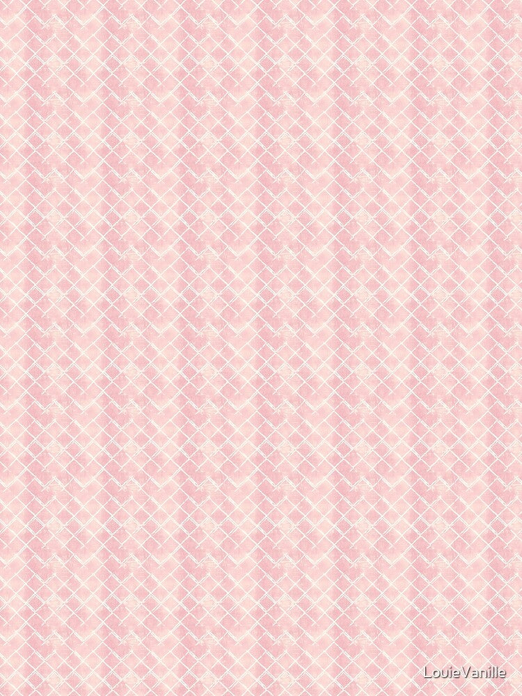 Vintage Pink Diamond Distressed Pattern by LouieVanille