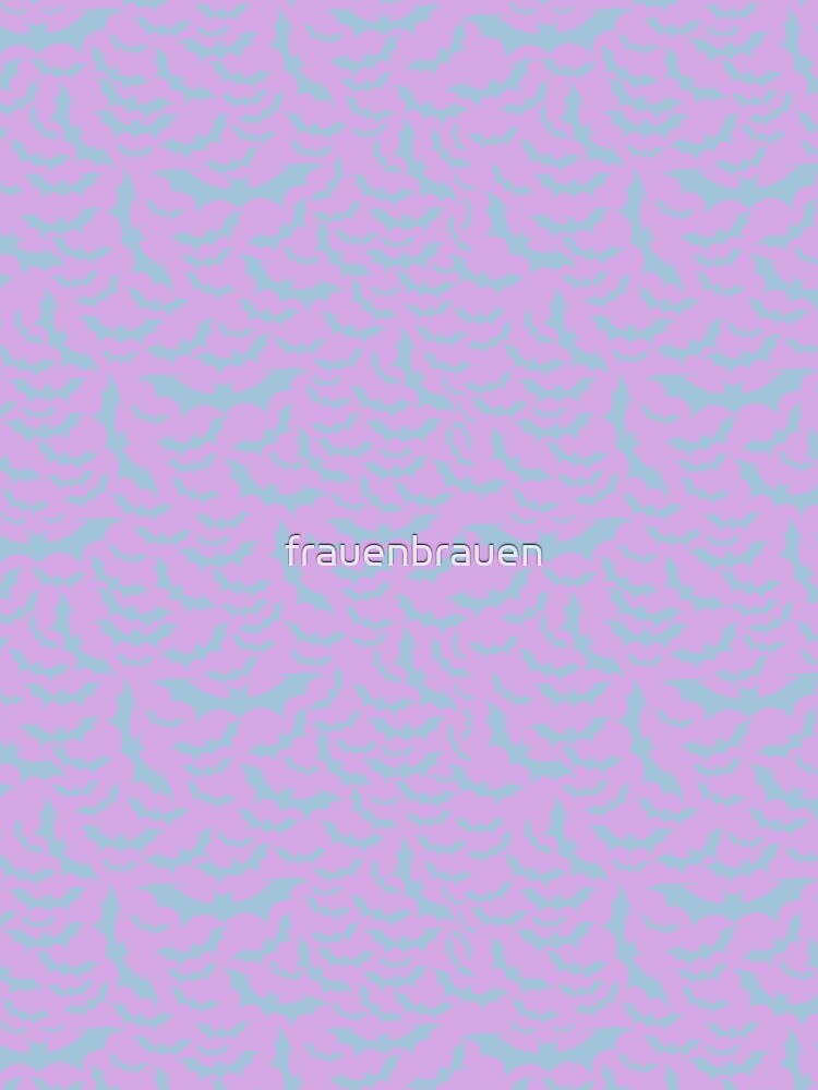 bats pastel blue lilac by frauenbrauen