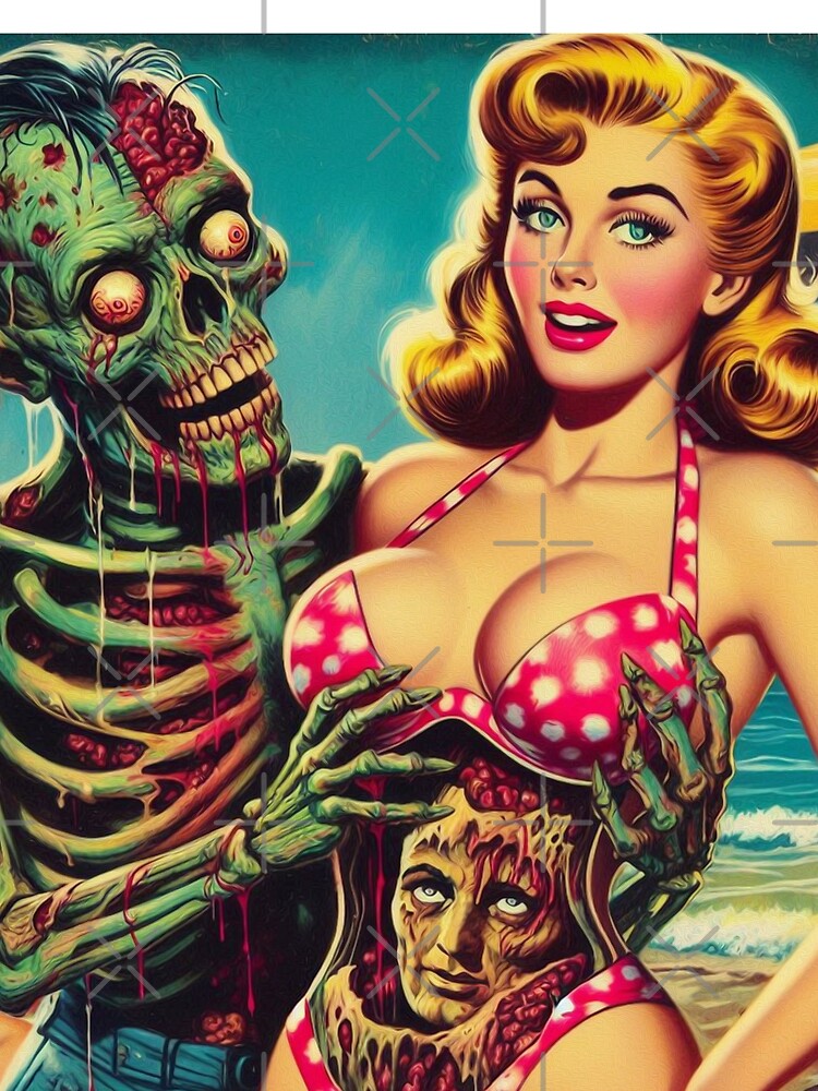 Retro Zombie Pin Up by PulpVintage