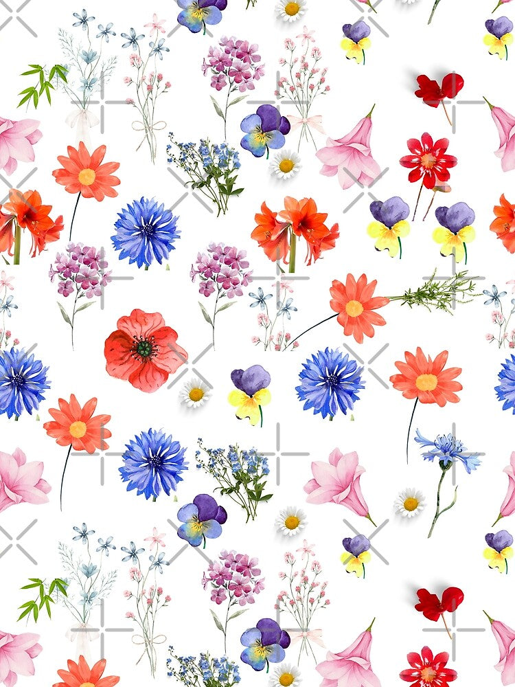Wildflower Watercolor Seamless Pattern by Aramdesing