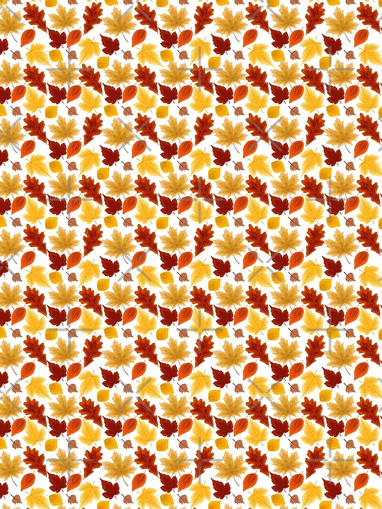 Autumn Leaves Detail Pattern 2 by AnveeBubbles