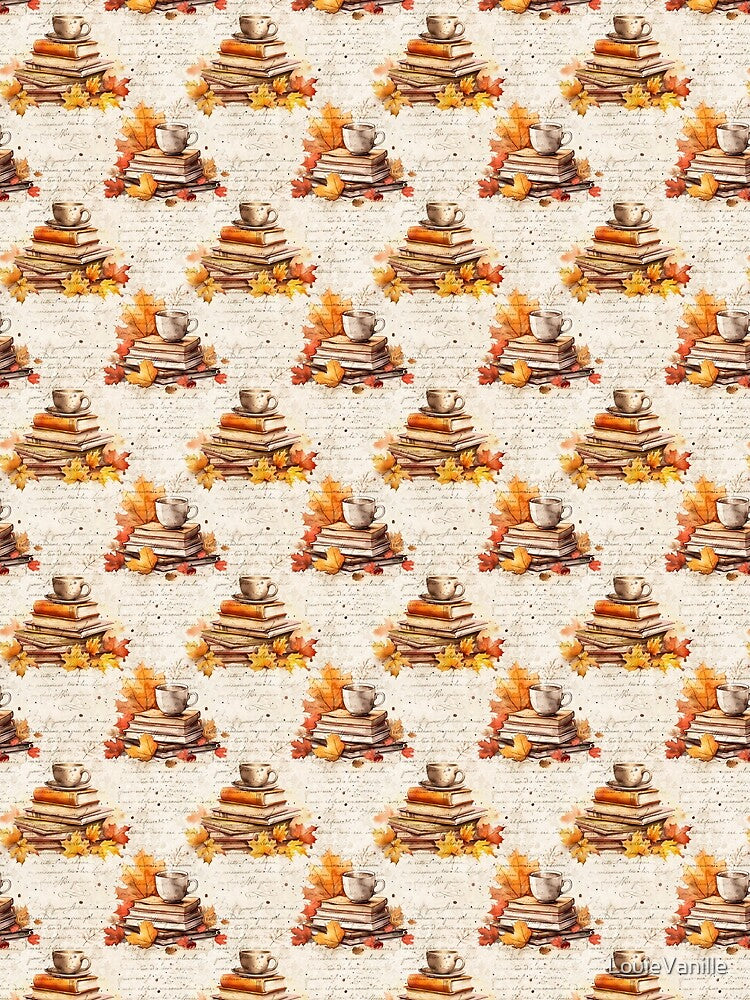 Cozy Fall Books Pattern by LouieVanille