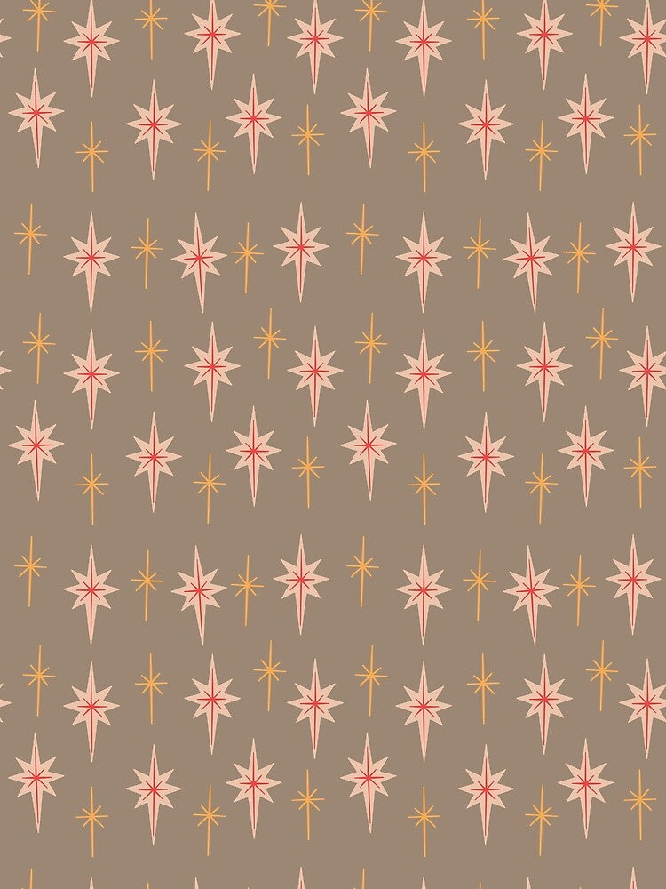 Retro Vintage Christmas Star Midcentury Modern Inspired by FrshPaprieStdio