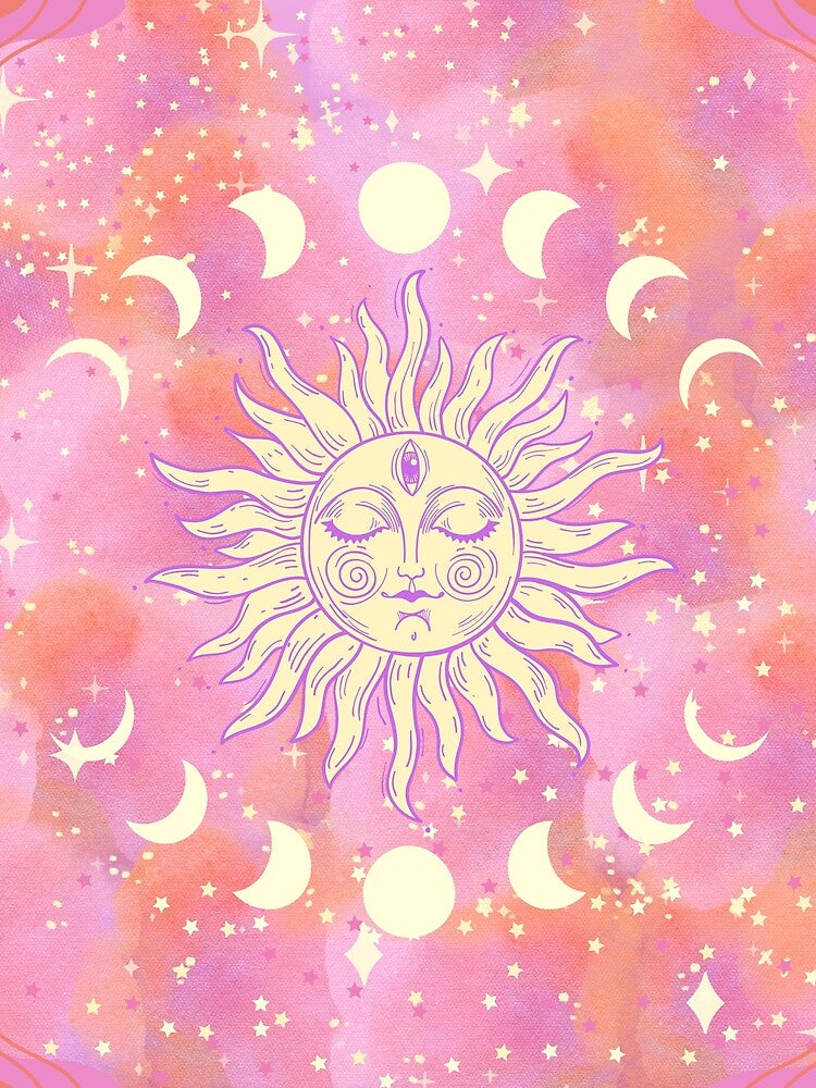 Celestial Sky in Pink by Vanessa Hogle