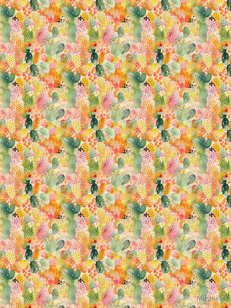 Autumn Fall Cactus Pattern 3 by Magnuna