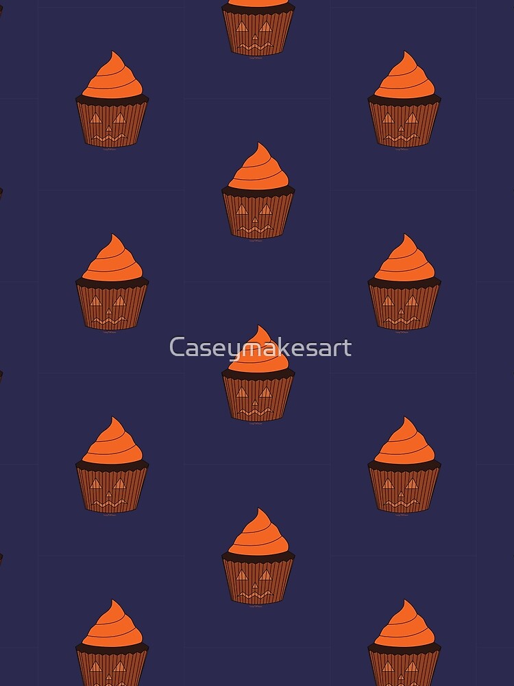 Scared Jack-O-Lantern Cupcake Pattern by Caseymakesart