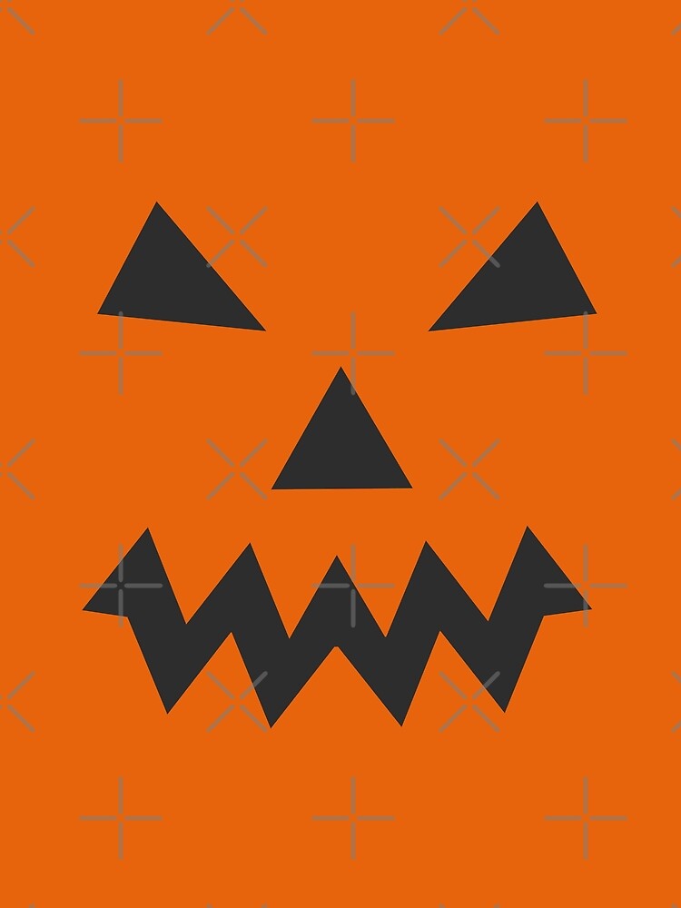 Halloween Jack O Lantern Face Tee, Pumpkin Shirt, Halloween Costume, Spooky, Trick or Treat by Dahlann