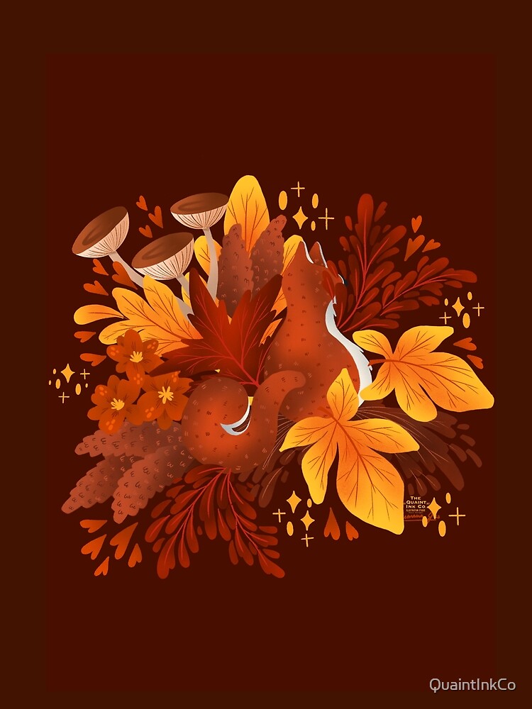 Autumn Flowers by QuaintInkCo