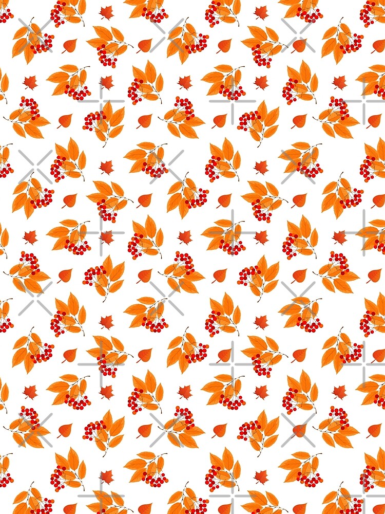 Autumn Leaves Detail Pattern 1 by AnveeBubbles
