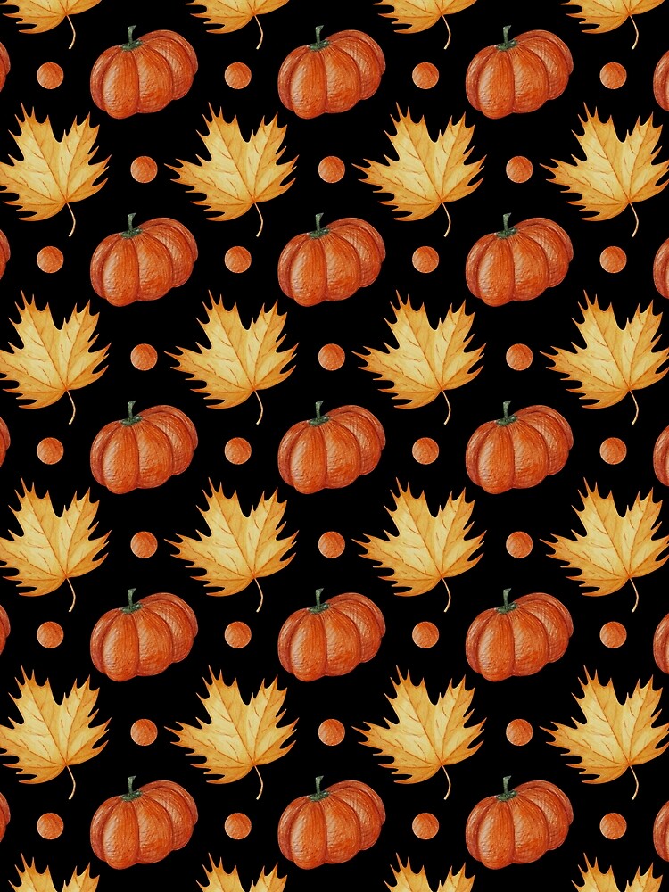 Autumn Leaves Seamless Design by Fairies Flower  Garden