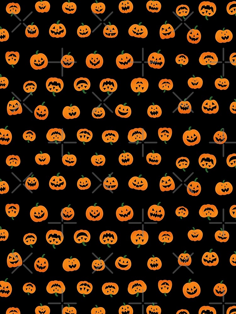 Halloween Jack-o-lantern Pattern by LittleRedOak