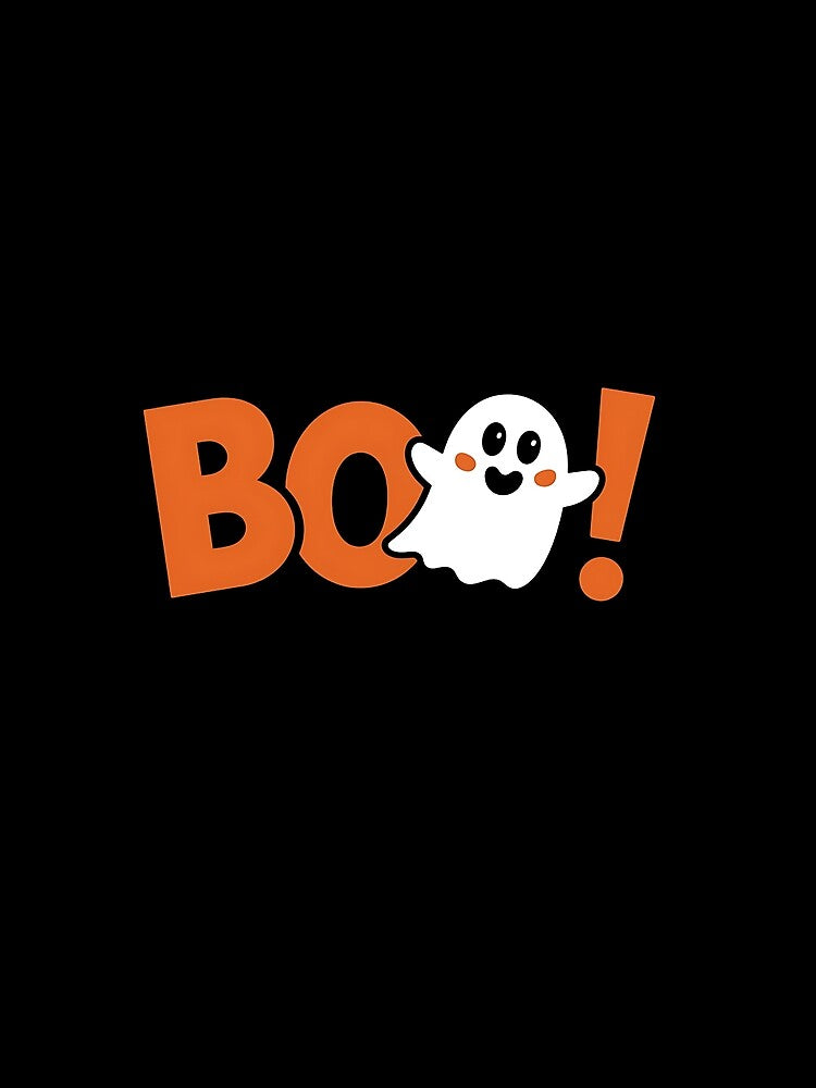 Cute Halloween Ghost Boo Art - Funny Spooky Season by TKDigitalDesign