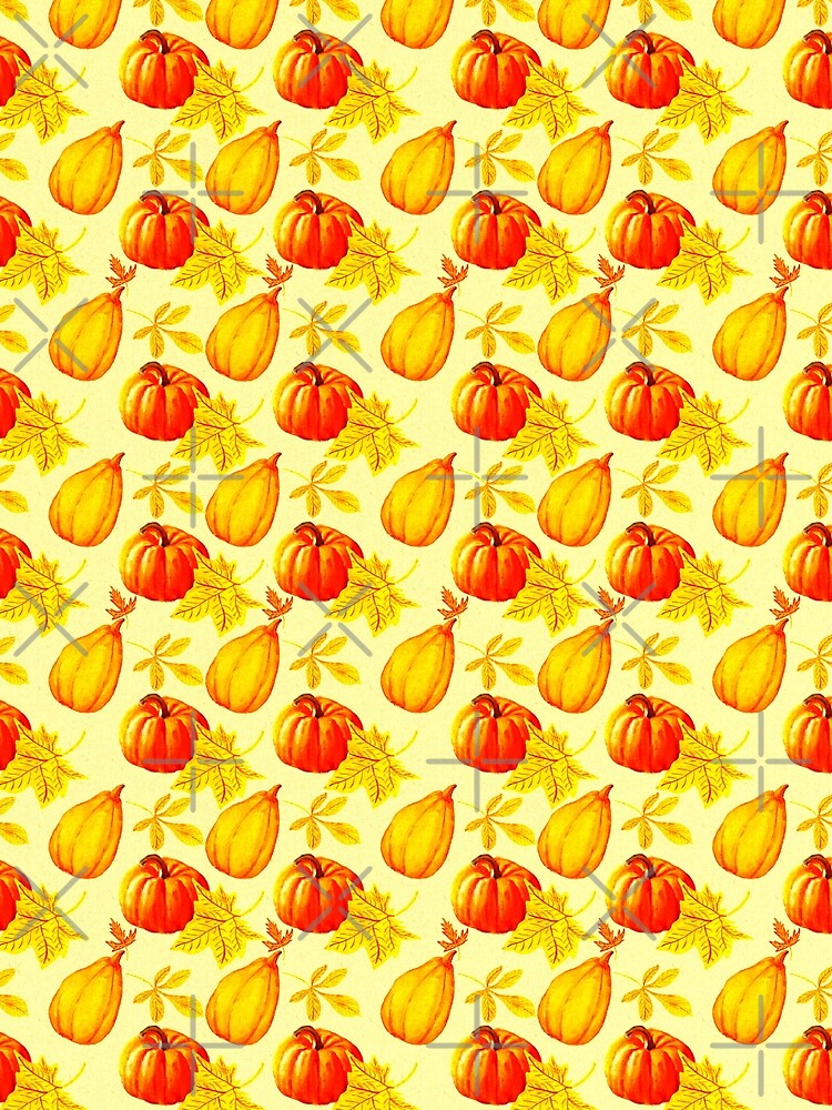 Pumpkins and Fall Leaves Pattern by Vac1