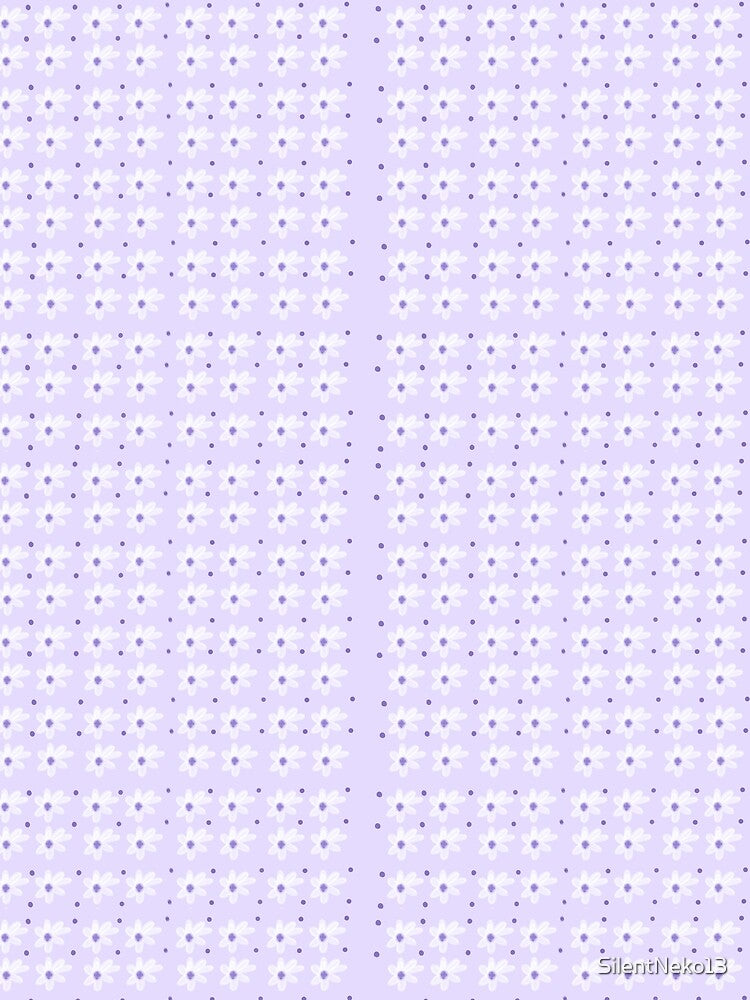 Pastel Purple Flower Pattern by SilentNeko13