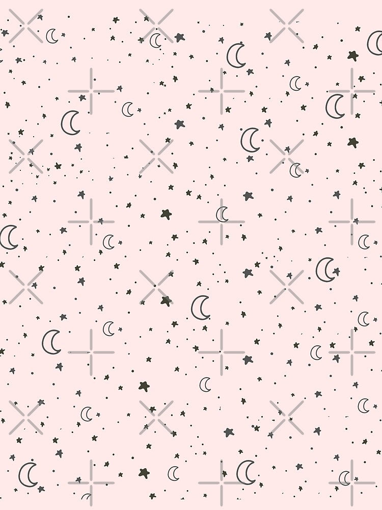 Celestial Moon and Stars Pattern by Lizzy Beth