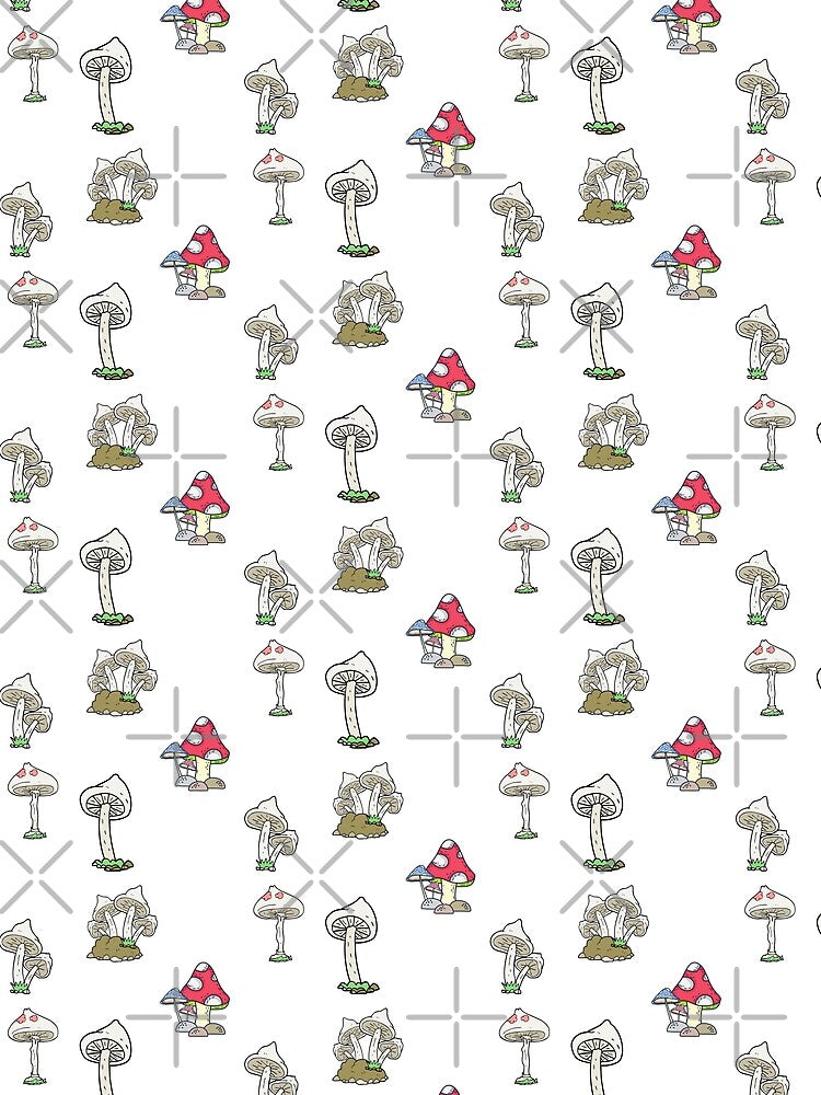 5 set of Cute mushroom art ( Buy medium or large) sticker by vashumaso