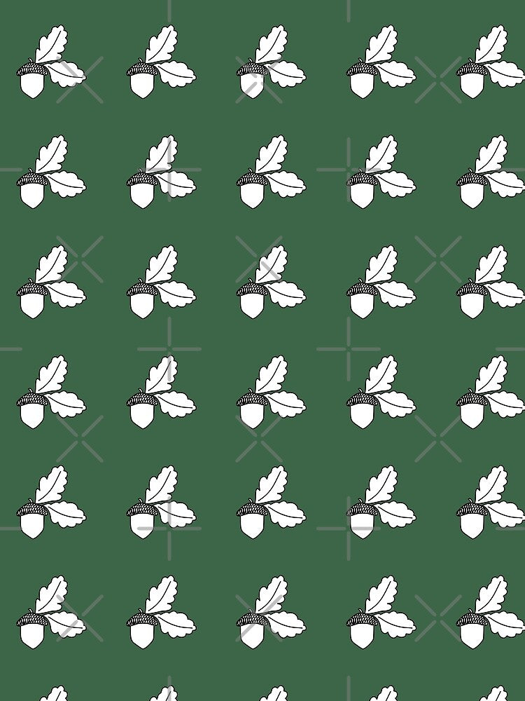 Lovely Acorn Pattern Minimalist Fall Design by morgenbaer