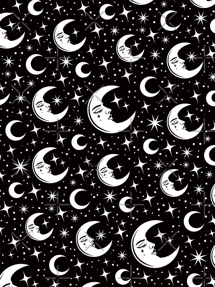 Moon and Stars Celestial Dreamscape by StudioPurpleOctopus