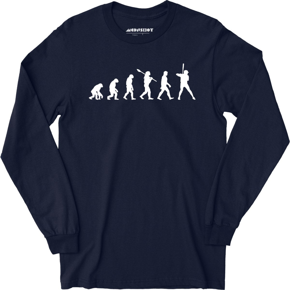 Funny Baseball Evolution - Long Sleeve