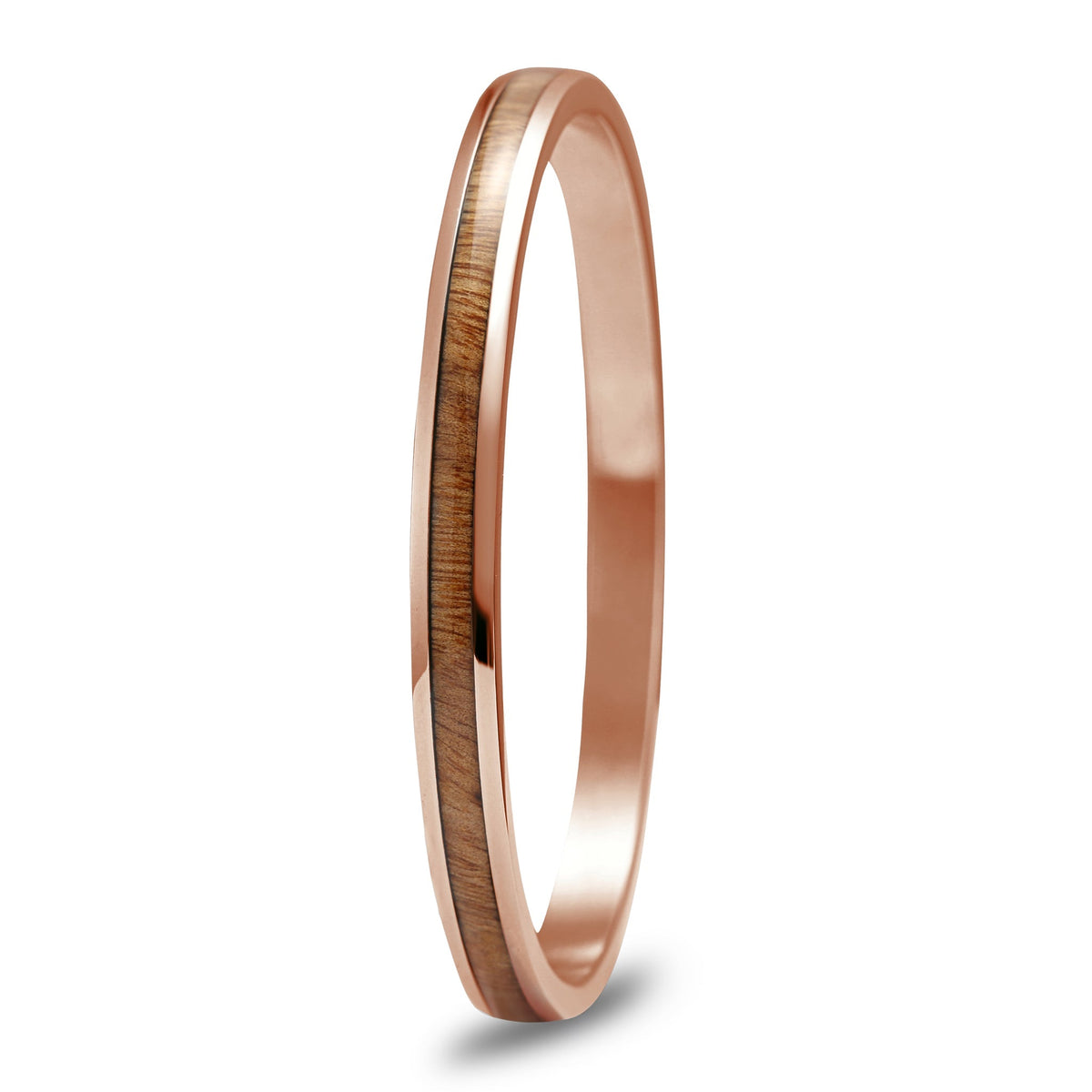 Gum Burl Bangle - Rose Gold