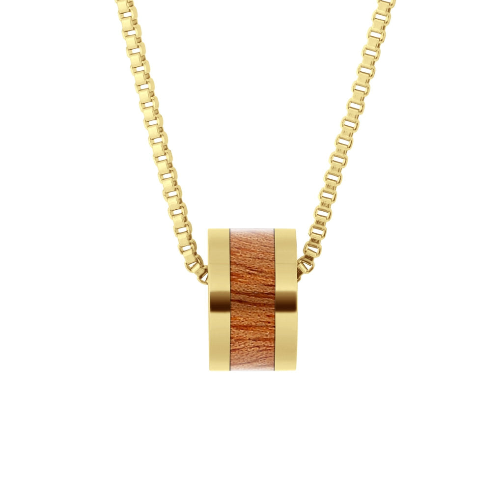 Gum Burl Classic Barrel - Yellow Gold