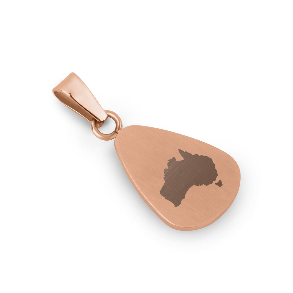 Gum Burl Drop Necklace - Rose Gold