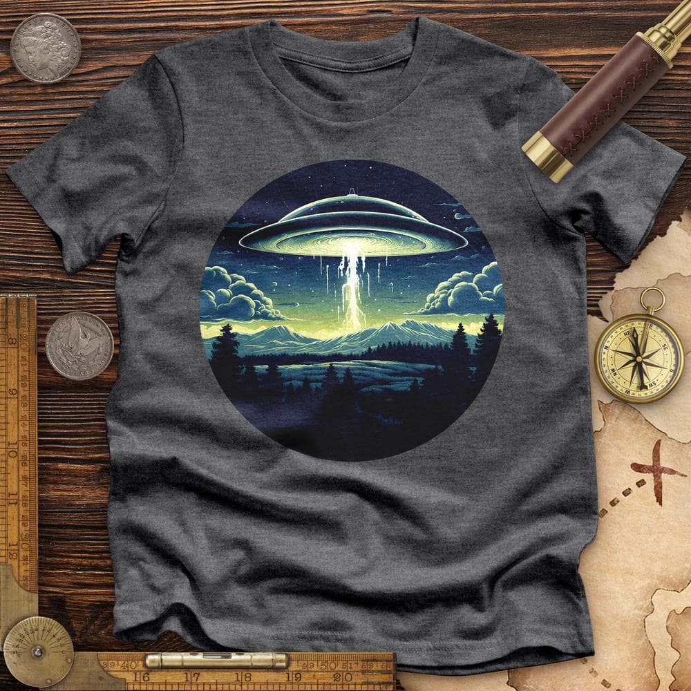 Alien Spaceship Premium QualityTee