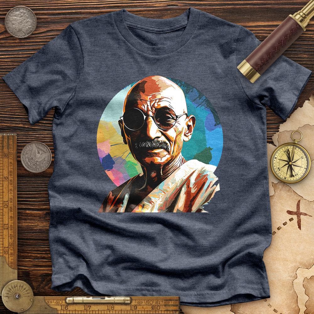 Colorful Ghandi Premium QualityTee