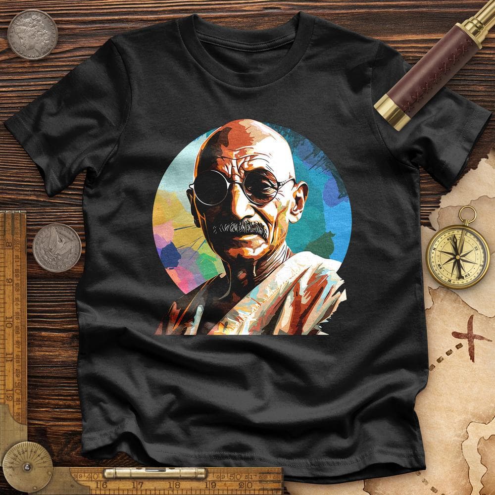 Colorful Ghandi Premium QualityTee
