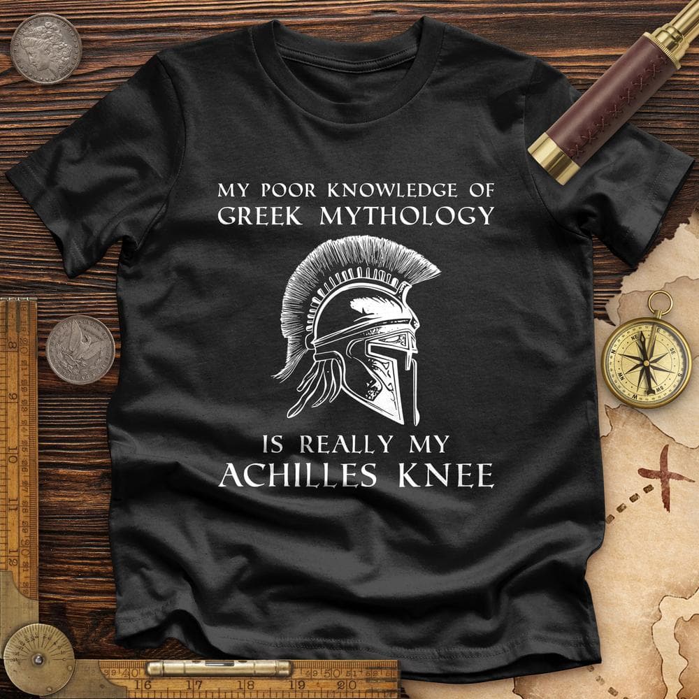 Greek Mythology Achilles Knee Premium Quality Tee