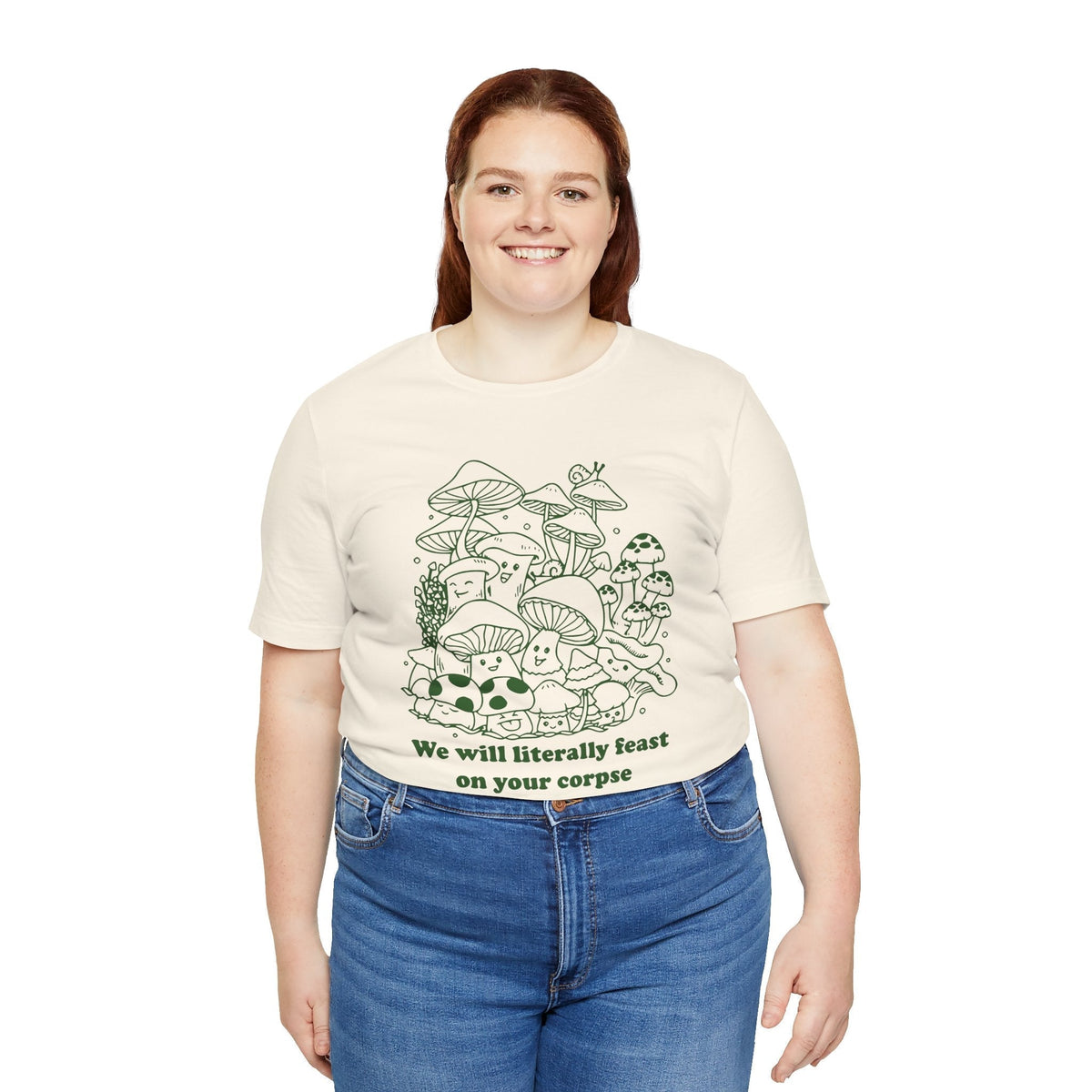 Humorous Mushroom Graphic Tee