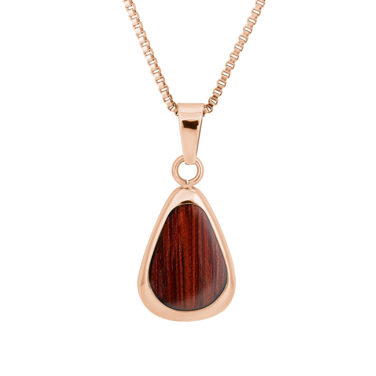 Jarrah Drop Necklace - Rose Gold