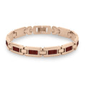 Jarrah Men's Link Bracelet - Rose Gold