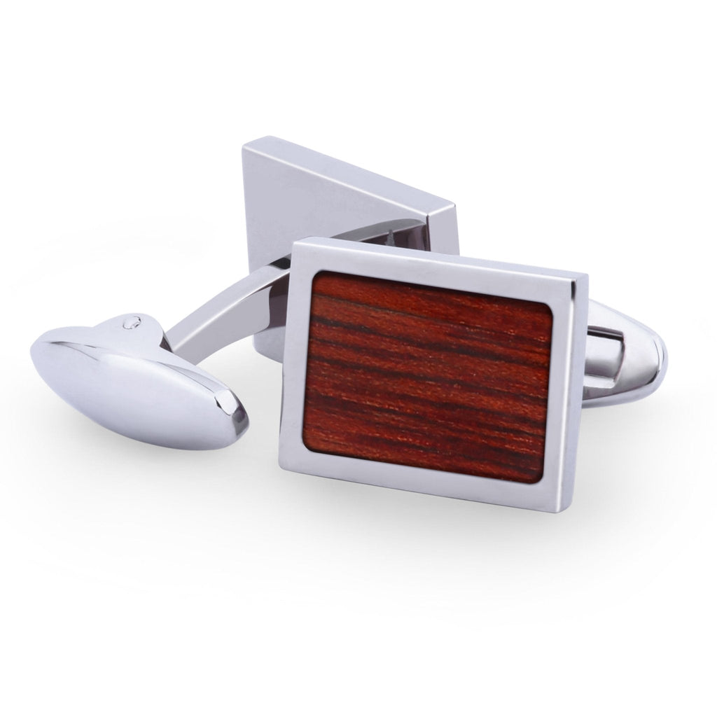 Jarrah Wood Rectangular Cufflinks