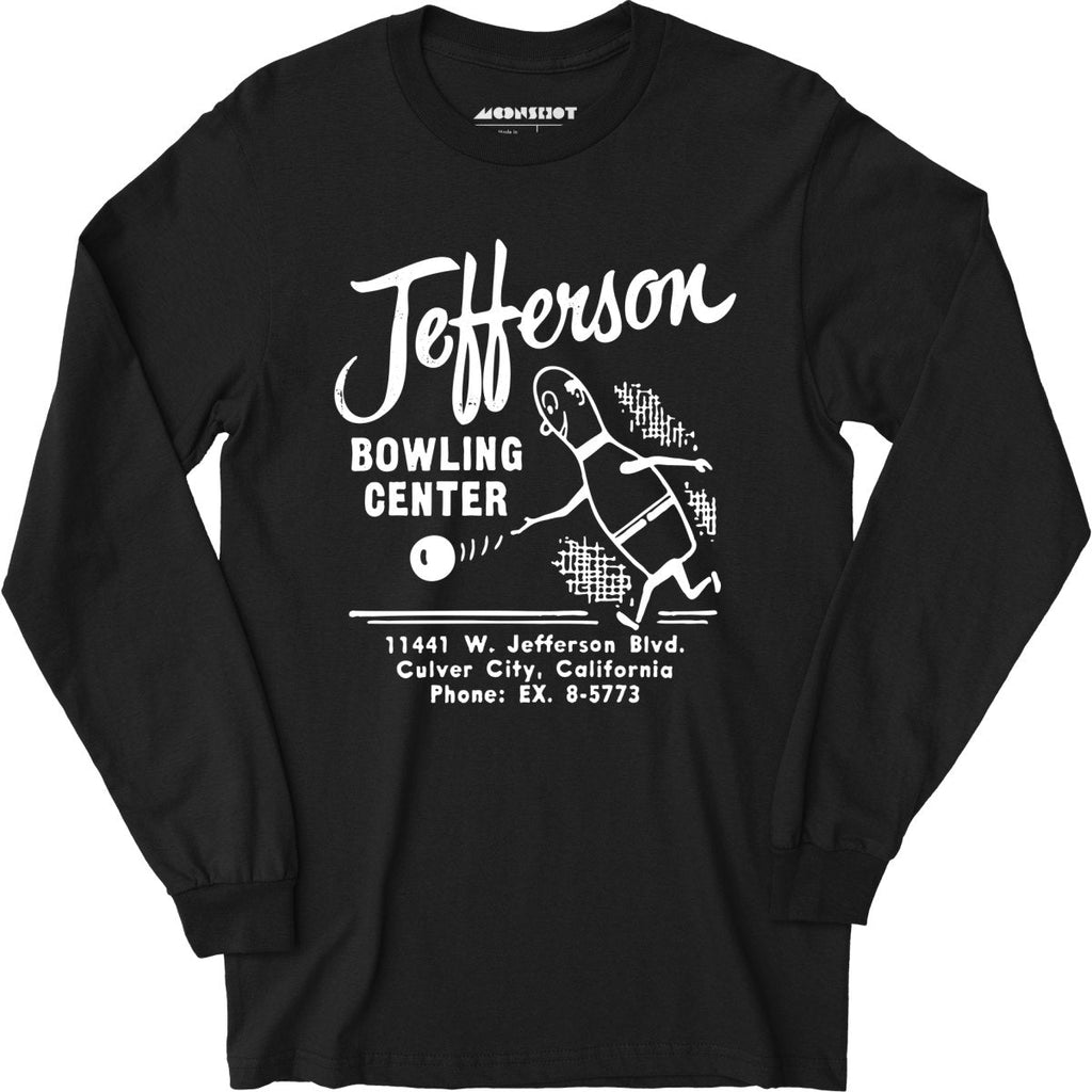 Jefferson Bowling Center - Culver City, CA - Vintage Bowling Alley - Long Sleeve