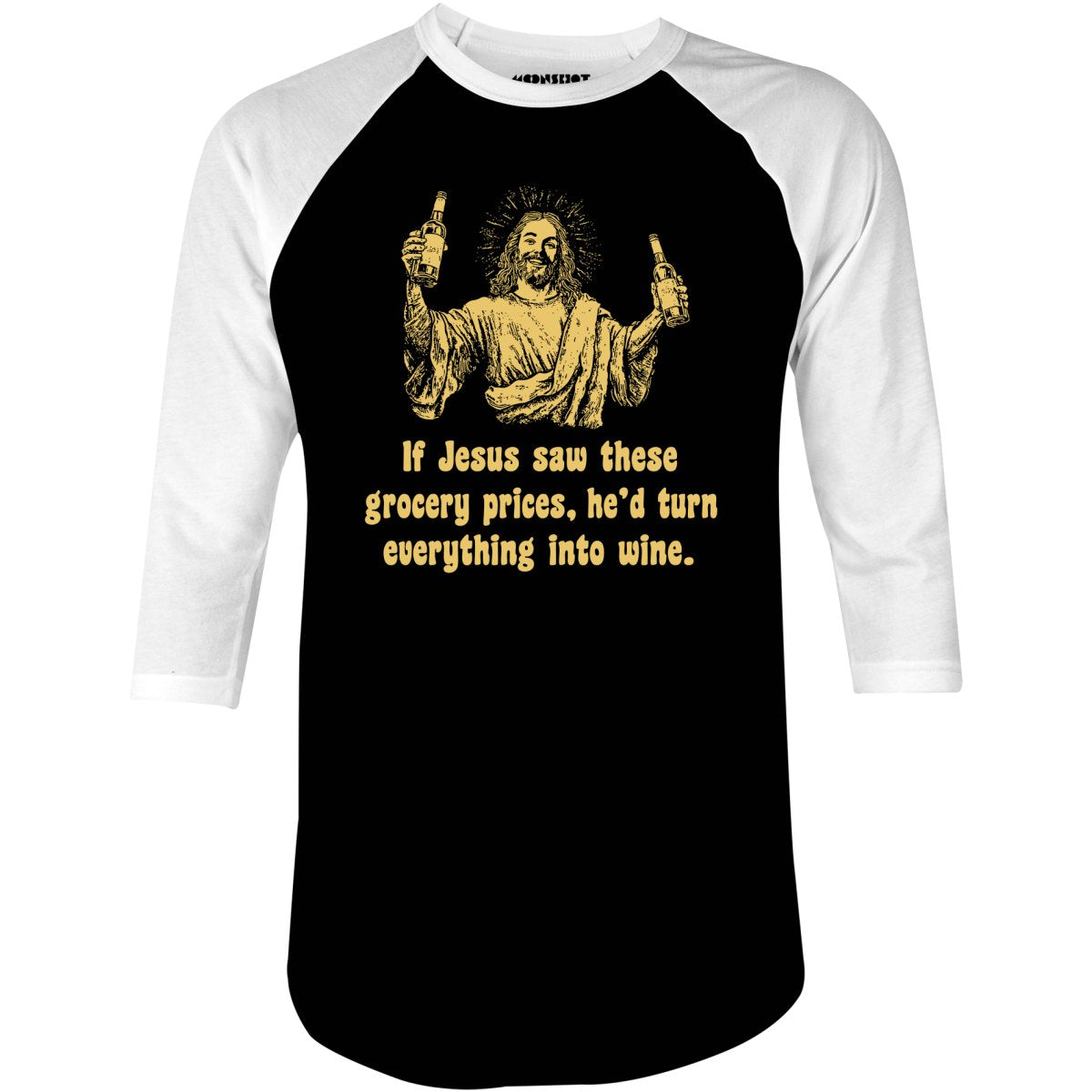 Jesus Grocery Prices - 3/4 Sleeve Raglan
