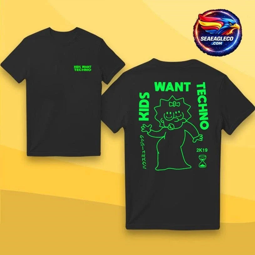 kids want techno Two Sided Shirt Unisex