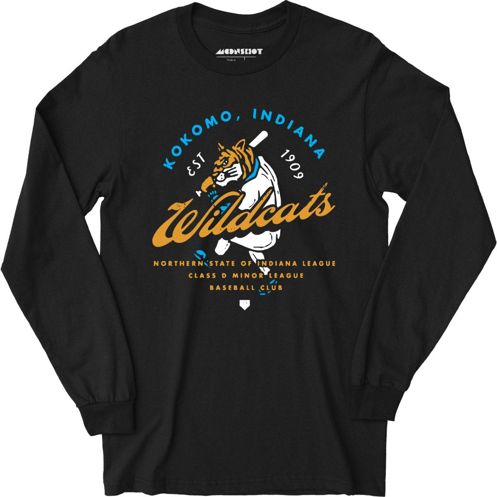 Kokomo Wildcats - Indiana - Vintage Defunct Baseball Teams - Long Sleeve