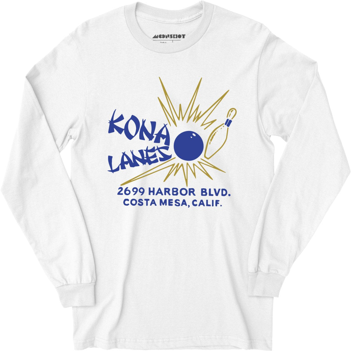 Kona Lanes v2 - Costa Mesa, CA - Vintage Bowling Alley - Long Sleeve