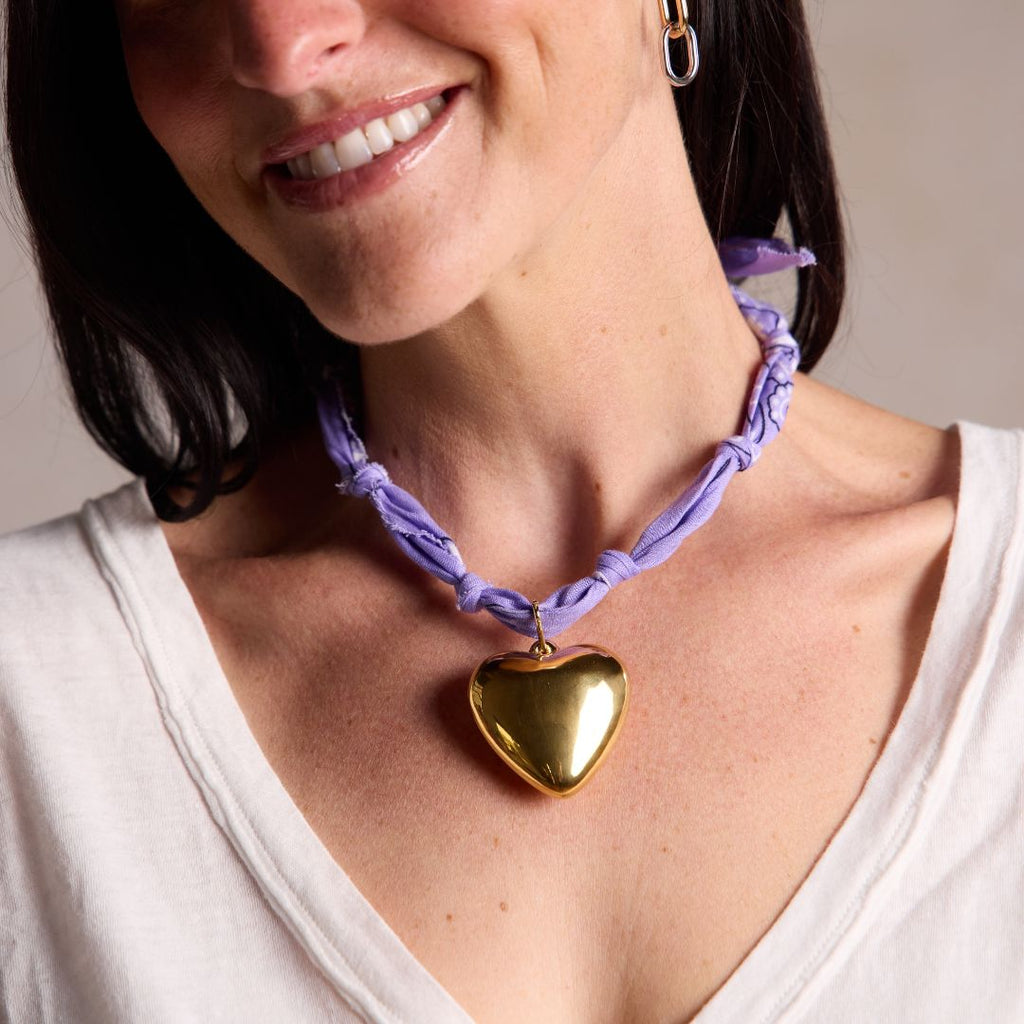 Lavender Bandana Necklace